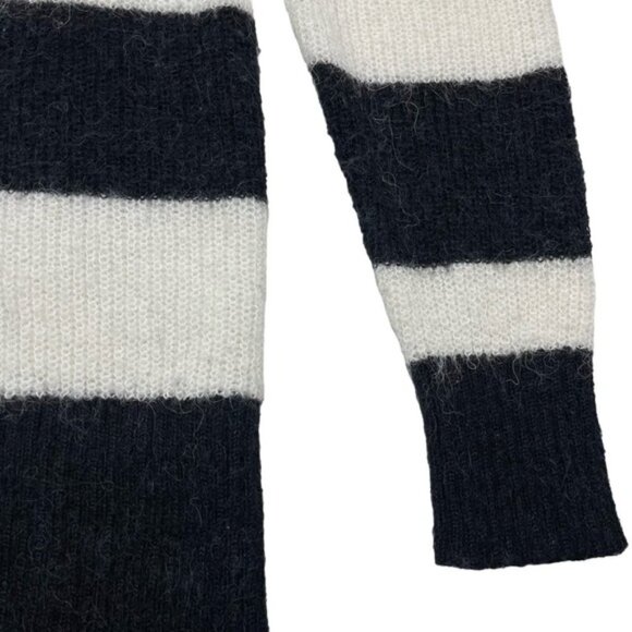 MICHAEL Michael Kors Striped Alpaca Wool-Blend Sweater Sz Medium - Picture 4 of 6